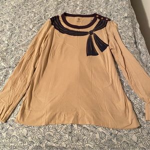 Tory Burch super soft cotton long sleeve shirt